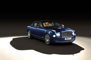 Luxurious Silver Bentley Mulsanne In A Picturesque Setting Wallpaper