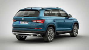 Luxurious Skoda Kodiaq On A Breathtaking Drive Wallpaper