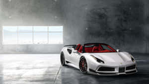 Luxurious White Ferrari Iphone Wallpaper