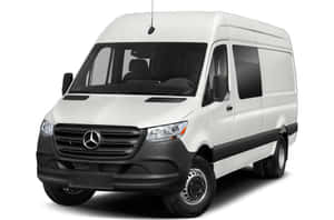 Luxurious White Mercedes Benz Sprinter Wallpaper