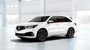 Luxury Acura Mdx Suv On Display Wallpaper