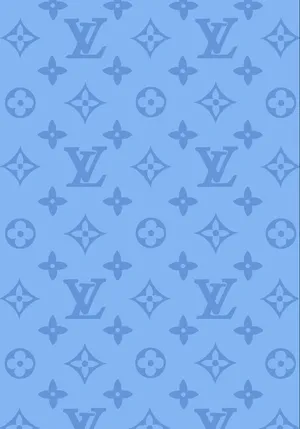 Luxury And Elegance Embodied - The Louis Vuitton Blue Wallpaper