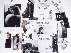 Luxury Brand Collage Aesthetic Wallpaper