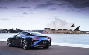 Luxury Motion - The Sleek Lexus In Action Wallpaper