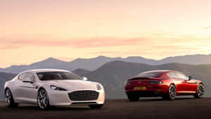 Luxury Redefined: Aston Martin Rapide S In Motion Wallpaper