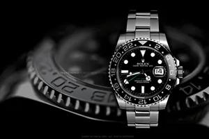 Luxury Rolex Watch Black Background Wallpaper