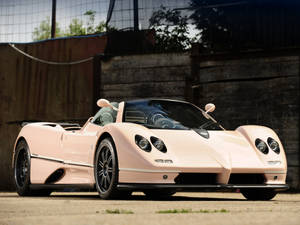 Luxury Unveiled - The Cream Pagani Zonda C12-s Wallpaper