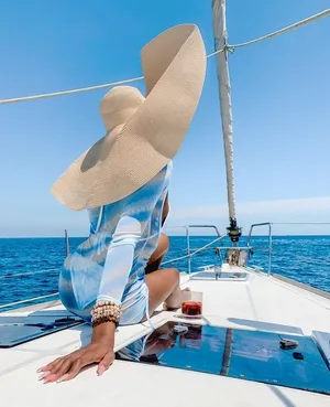 Luxury Yacht Relaxation Summer Vibes Wallpaper