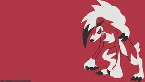 Lycanroc Midnight Desktop Wallpaper