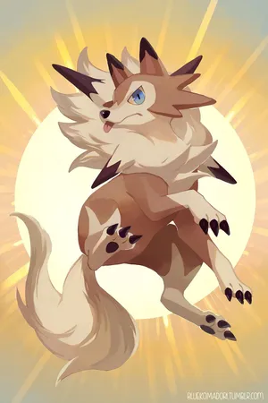 Lycanroc Sun Wallpaper