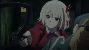 Lycoris Recoil Action Scene Wallpaper