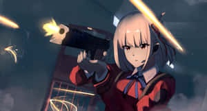 Lycoris Recoil Anime Gunfire Wallpaper