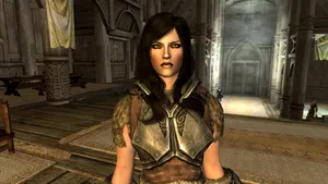 Lydia, The Loyal Housecarl, In The World Of Skyrim Wallpaper