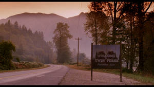 Lynch And Frost's Iconic View Of Twin Peaks Wallpaper