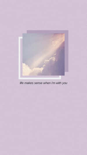 Lyrical Sky_ Aesthetic Wallpaper Wallpaper