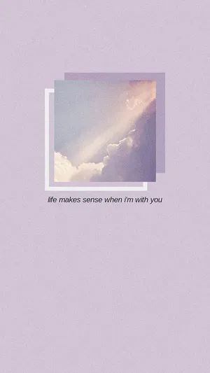 Lyrical Sky_ Aesthetic Wallpaper Wallpaper