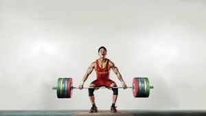 Lyu Xiaojun Olympic Weight Lifting Wallpaper