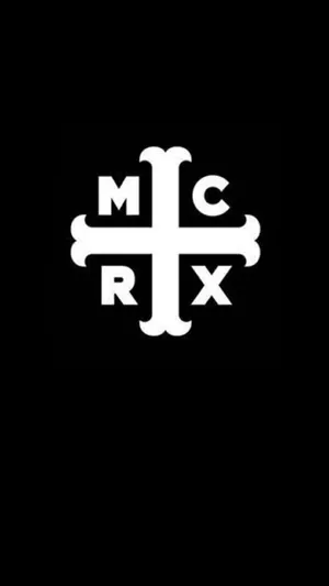 M C R X Logo Blackand White Wallpaper