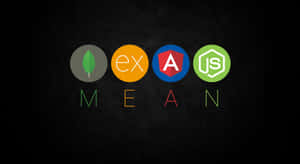 M E A N Stack Development Logos Wallpaper