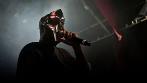 M F Doom Live Performance Wallpaper