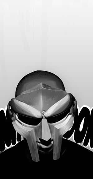 M F Doom Mask Illustrationi Phone Wallpaper Wallpaper