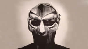 M F Doom Masked Portrait Wallpaper