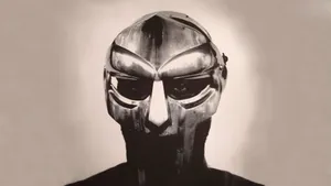 M F Doom Masked Portrait Wallpaper