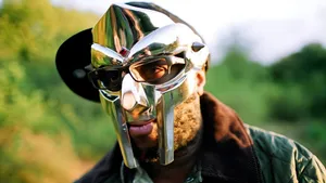 M F Doom Masked Portrait Wallpaper