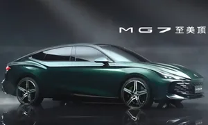 M G7 Luxury Sedan Reveal Wallpaper