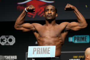 M M A Fighter Geoff Neal Weigh In Pose Wallpaper