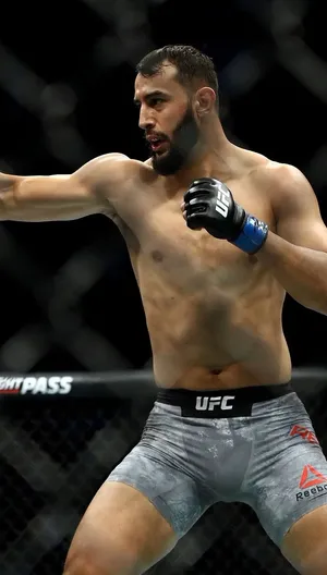 M M A Fighter Readyin Octagon Wallpaper