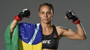 M M A Fighterwith Brazilian Flag Wallpaper