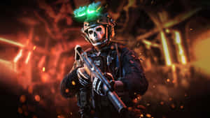 M W2_ Skull Mask Soldier_ Night Vision Wallpaper