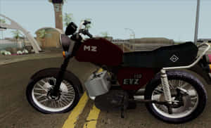 M Z E T Z150 Motorcycle Street Scene Wallpaper