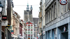 Maastricht City Center Street View Wallpaper