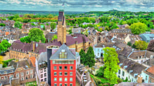 Maastricht Cityscape Aerial View Wallpaper