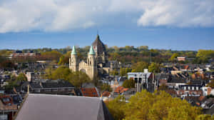 Maastricht Cityscapewith Church Domes Wallpaper