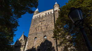 Maastricht Historical Church Tower Wallpaper