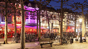 Maastricht Nightlife Vibrant Cityscape Wallpaper