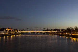 Maastricht River Meuse Twilight Wallpaper