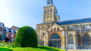 Maastricht Saint Servaas Church Exterior Wallpaper