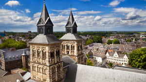 Maastricht Skylineand Church Towers Wallpaper