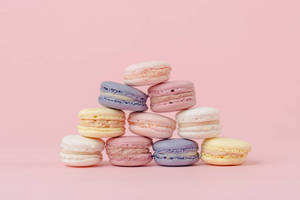 Macaron Tower Pastel Aesthetic Tumblr Laptop Wallpaper