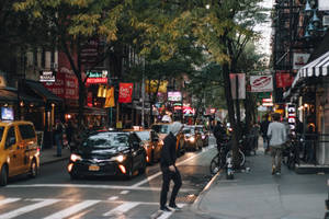 Macdougal Street Nyc Aesthetic Wallpaper