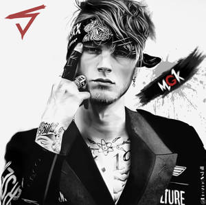 Machine Gun Kelly In Digital Wallpaper