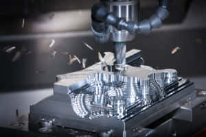 Machining Metal Plates Wallpaper