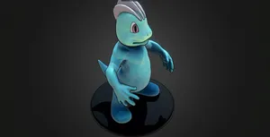 Machop 3d Model Side View Wallpaper