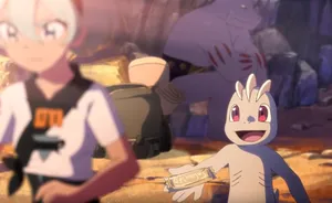 Machop Handing Out Candy Bar Wallpaper