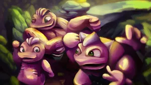 Machop, Machoke, Machamp Creative Illustration Wallpaper
