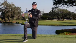 Mackenzie Hughes During The Rsm Pga Tournament Wallpaper